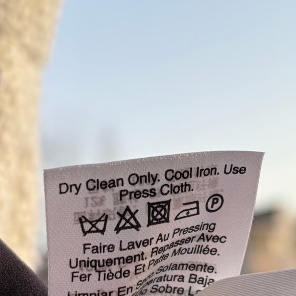 🆕 DKNY Ivory Tweed Pencil Skirt with Belt Textured Lined Career Skirt Size 18 - Picture 16 of 16